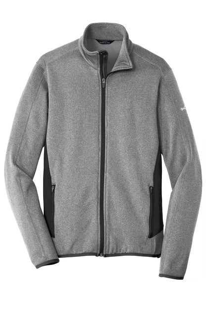 Eddie Bauer Full-Zip Heather Stretch Fleece Jacket. EB238 Grey Heather