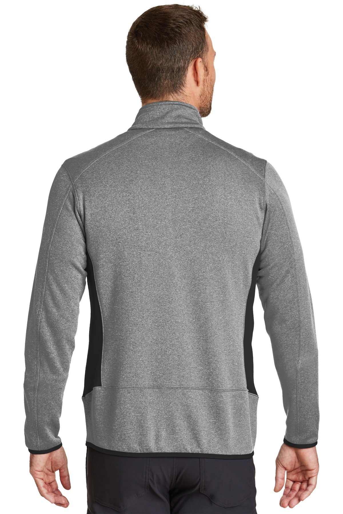 Eddie Bauer Full-Zip Heather Stretch Fleece Jacket. EB238 Grey Heather