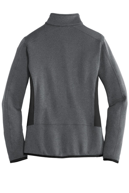 Eddie Bauer Women's Full-Zip Heather Stretch Fleece Jacket. EB239 Dark Charcoal Heather