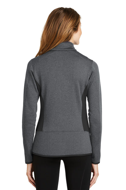 Eddie Bauer Women's Full-Zip Heather Stretch Fleece Jacket. EB239 Dark Charcoal Heather