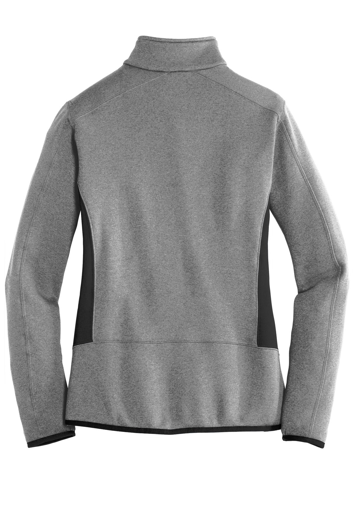 Eddie Bauer Women's Full-Zip Heather Stretch Fleece Jacket. EB239 Grey Heather