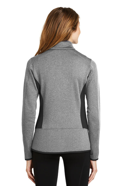 Eddie Bauer Women's Full-Zip Heather Stretch Fleece Jacket. EB239 Grey Heather