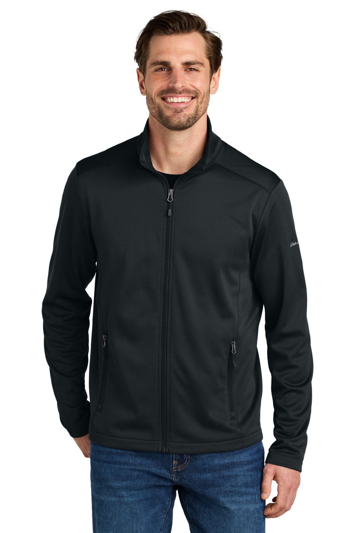 Eddie Bauer Smooth Mid Layer Fleece Full-Zip EB2460 Black