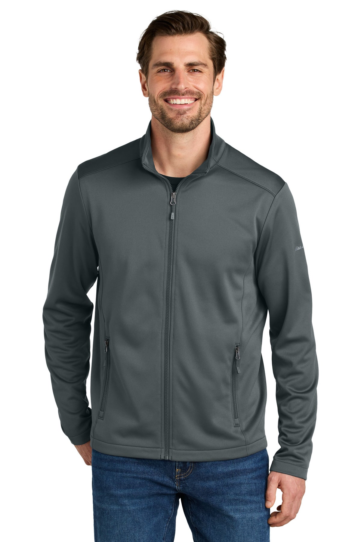 Eddie Bauer Smooth Mid Layer Fleece Full-Zip EB2460 Iron Gate
