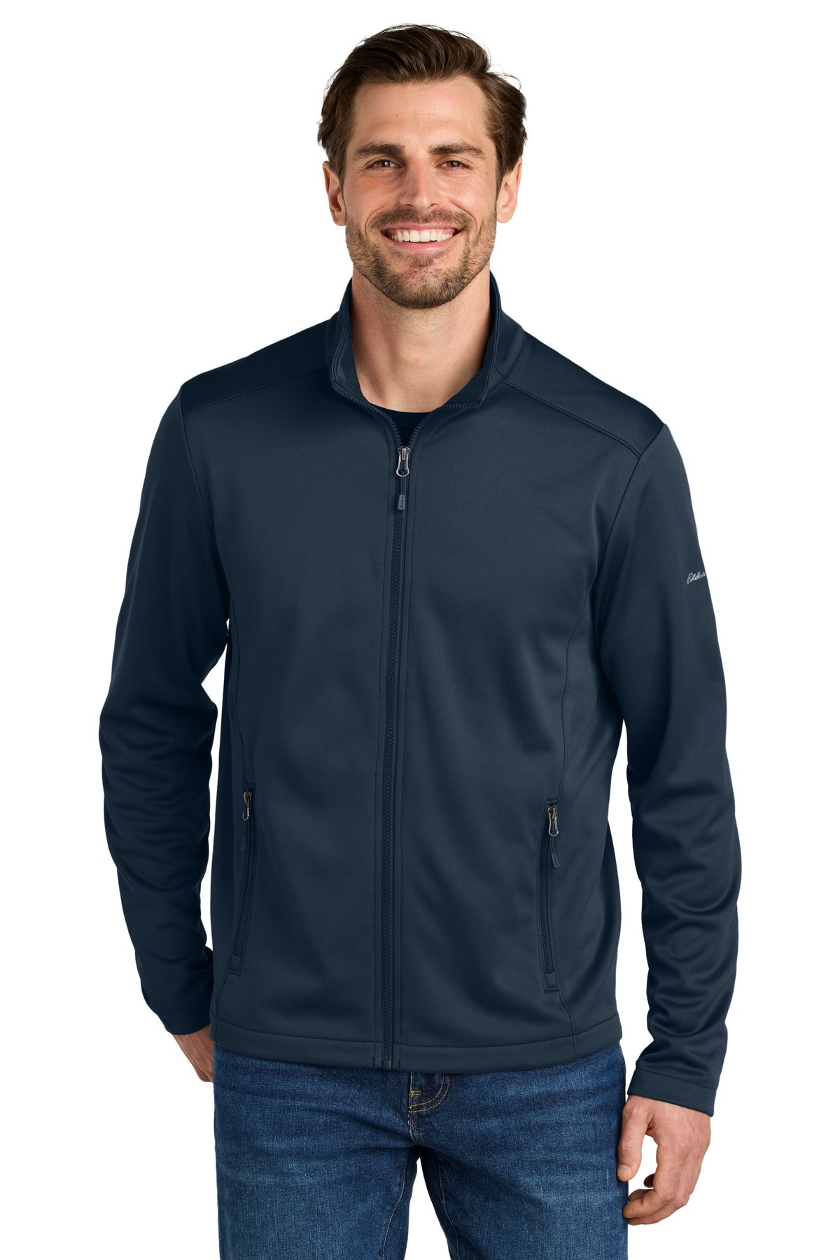 Eddie Bauer Smooth Mid Layer Fleece Full-Zip EB2460 River Blue Navy