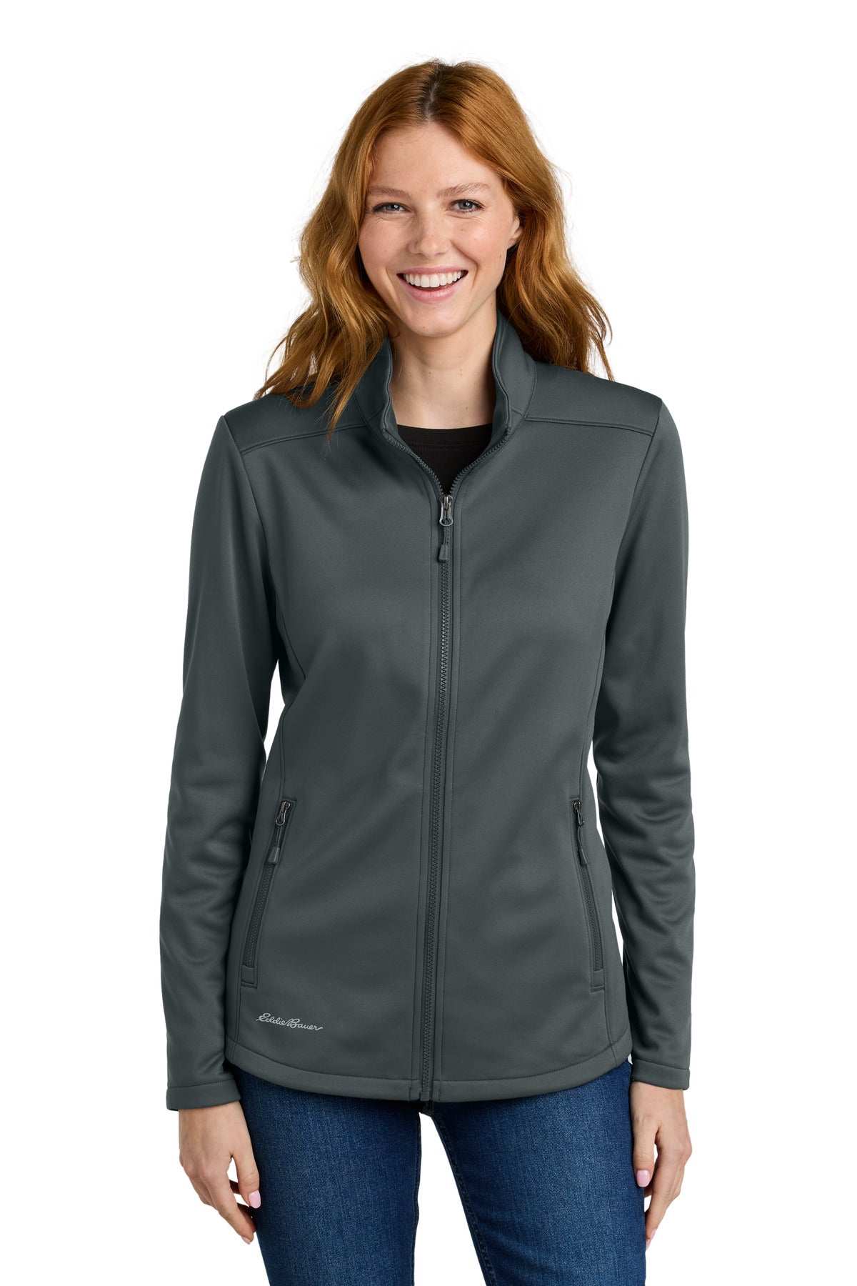 Eddie Bauer Women's Smooth Mid Layer Fleece Full-Zip EB2470 Iron Gate