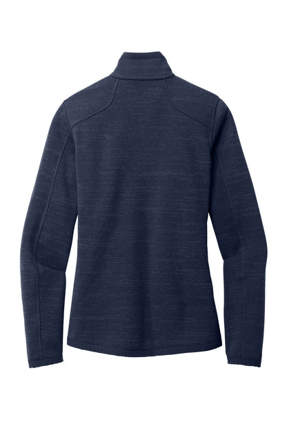 Eddie Bauer Women's Sweater Fleece Full-Zip EB251 River Blue Navy Heather
