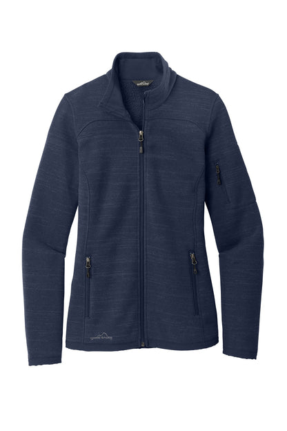 Eddie Bauer Women's Sweater Fleece Full-Zip EB251 River Blue Navy Heather
