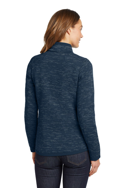 Eddie Bauer Women's Sweater Fleece Full-Zip EB251 River Blue Navy Heather