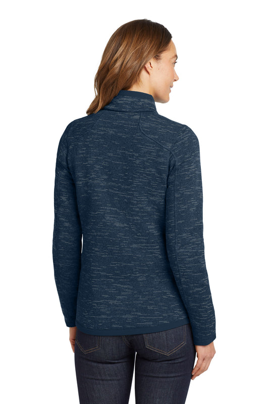 Eddie Bauer Women's Sweater Fleece Full-Zip EB251 River Blue Navy Heather