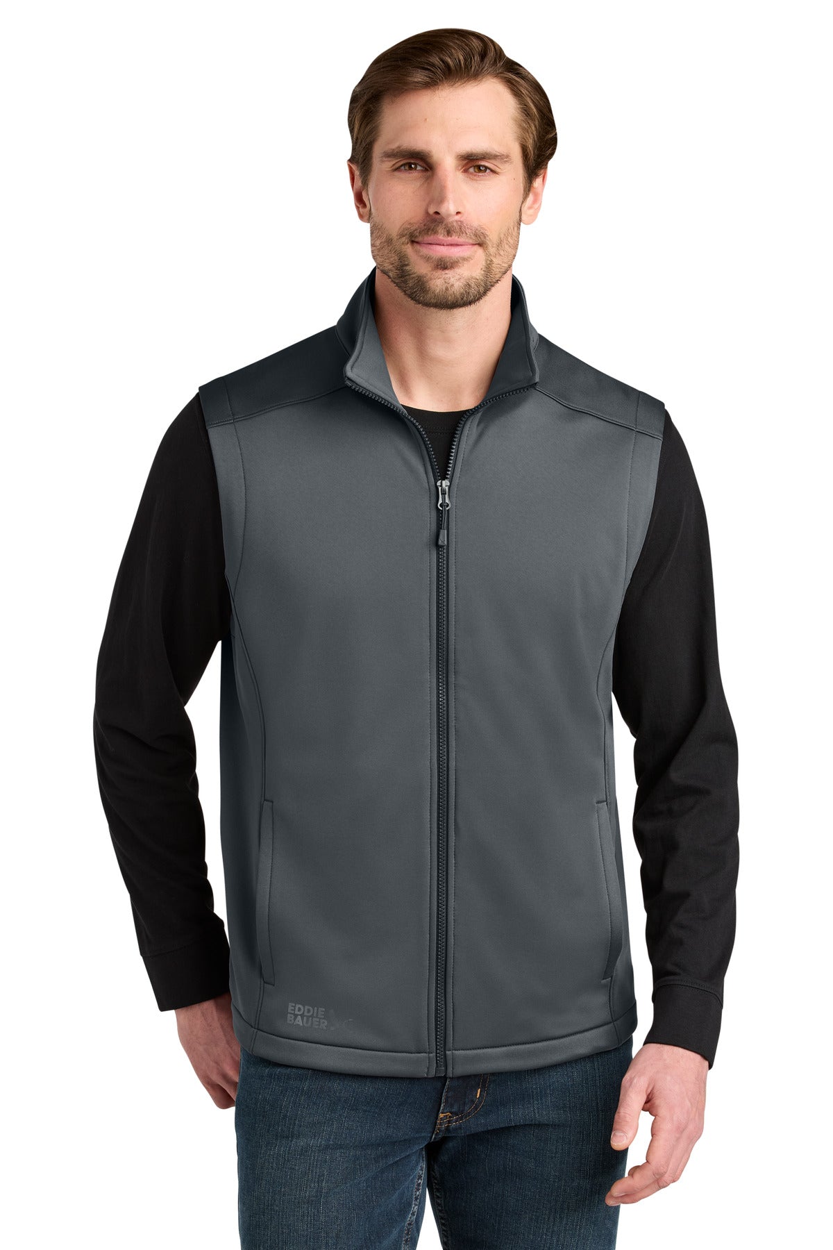 Eddie Bauer Smooth Mid Layer Fleece Vest EB2560 Iron Gate
