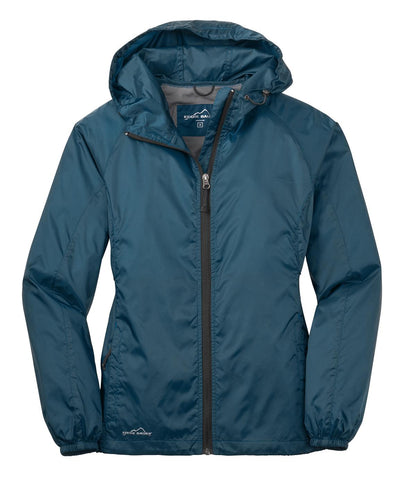 Eddie Bauer Women's Packable Wind Jacket. EB501 Adriatic Blue