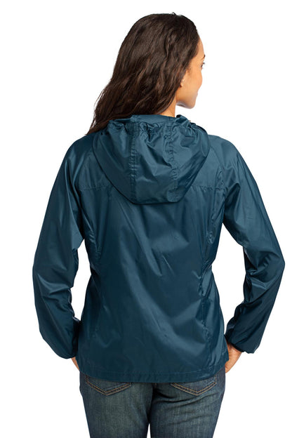 Eddie Bauer Women's Packable Wind Jacket. EB501 Adriatic Blue