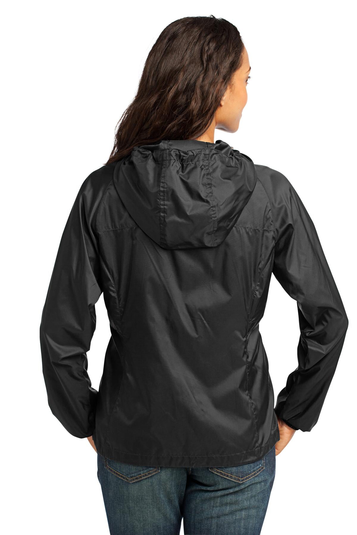 Eddie Bauer Women's Packable Wind Jacket. EB501 Black