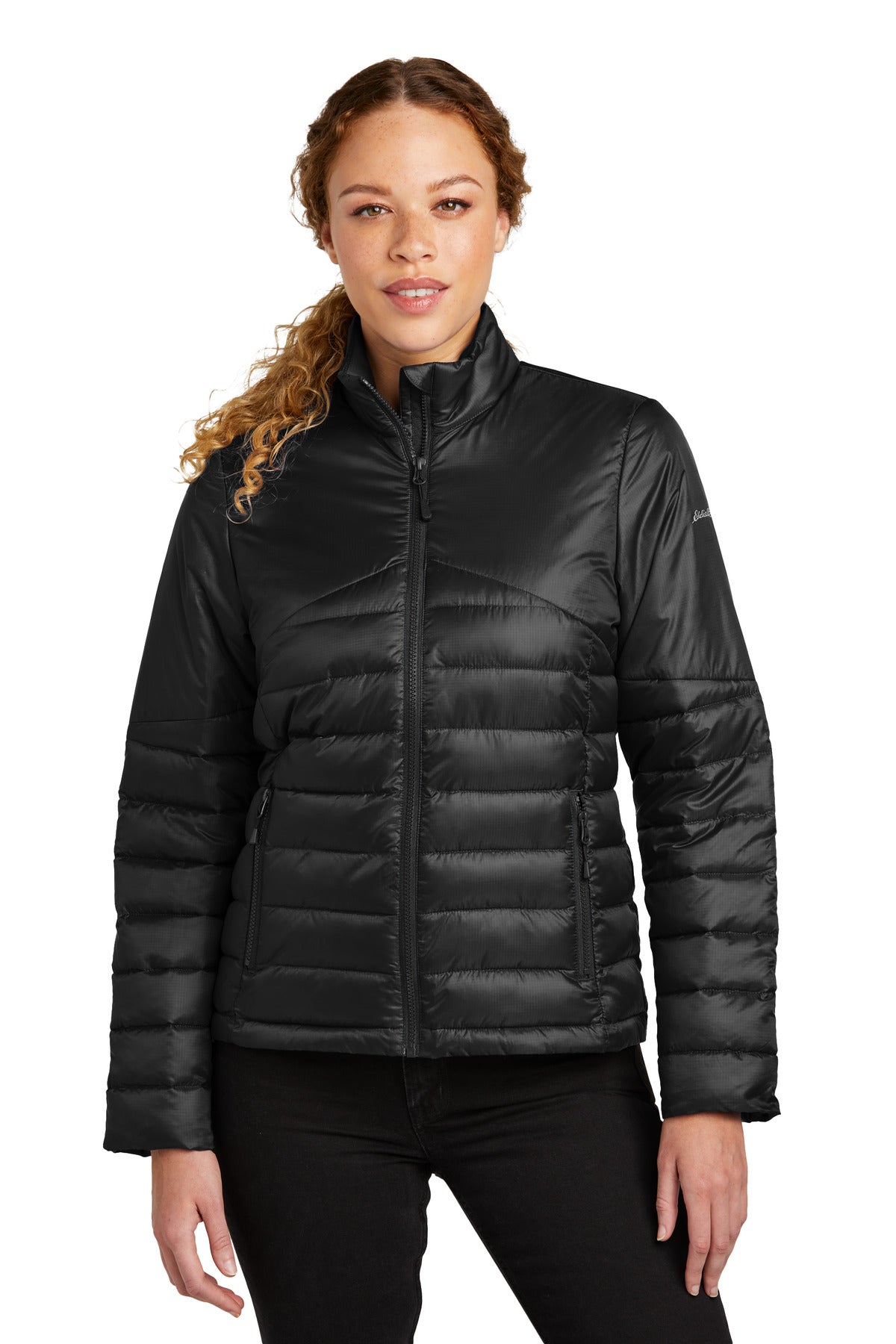Eddie Bauer Women's Quilted Jacket EB511 Deep Black