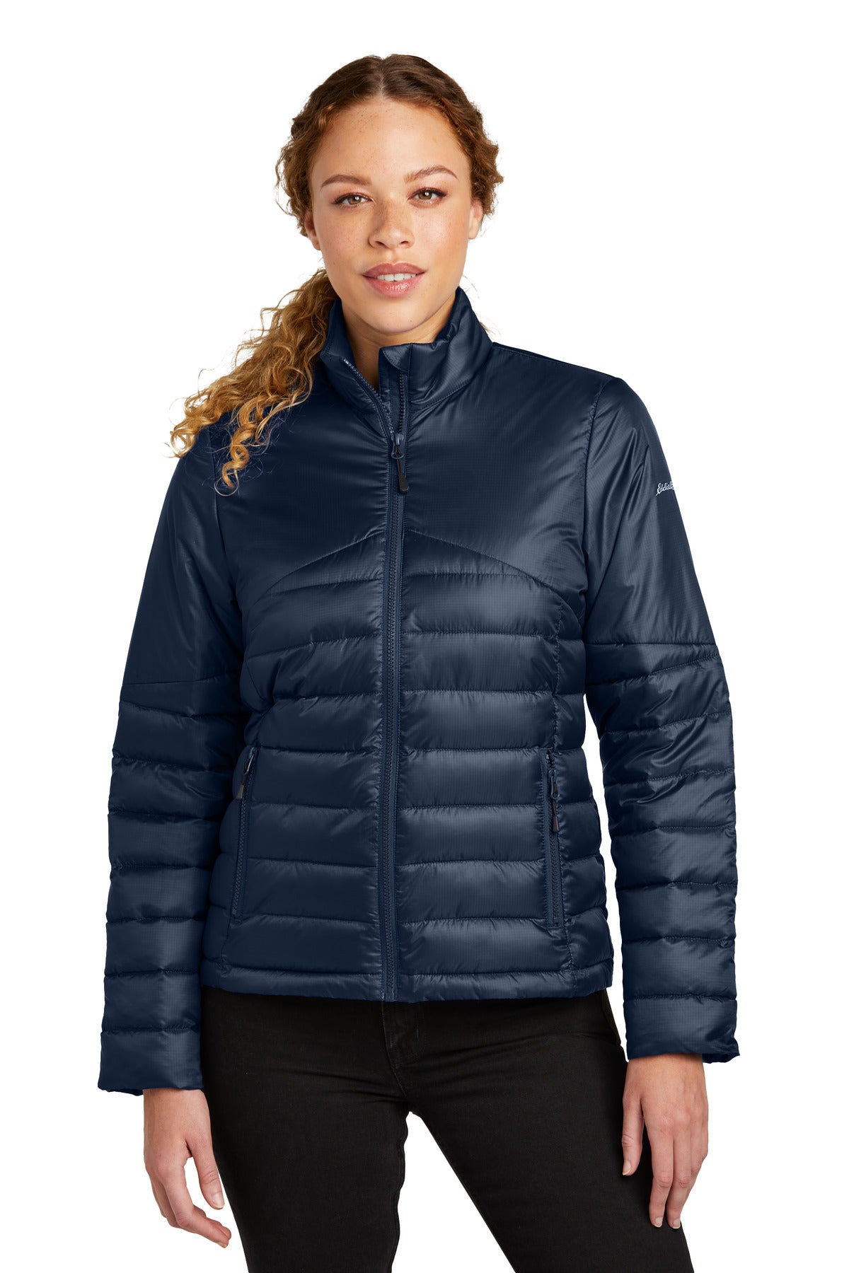 Eddie Bauer Women's Quilted Jacket EB511 River Blue Navy