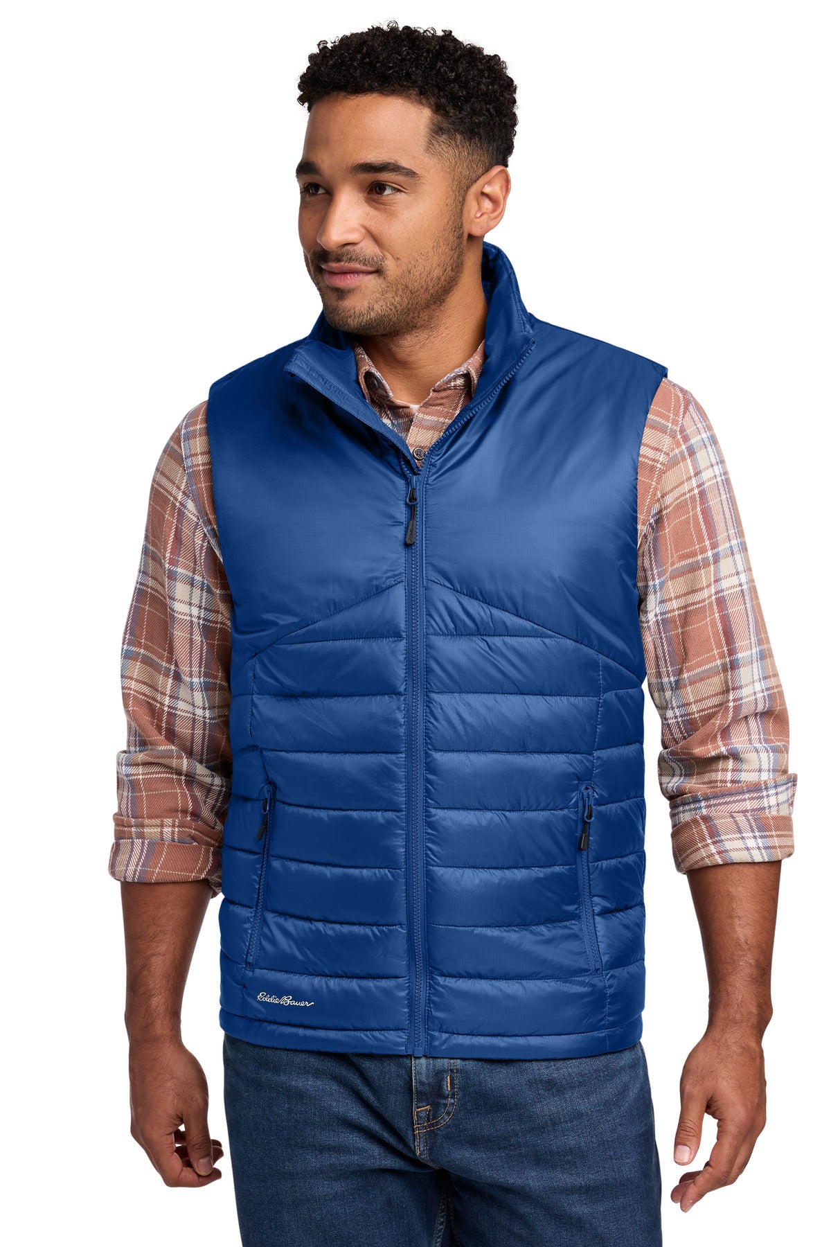 Eddie Bauer Quilted Vest EB512 Cobalt Blue