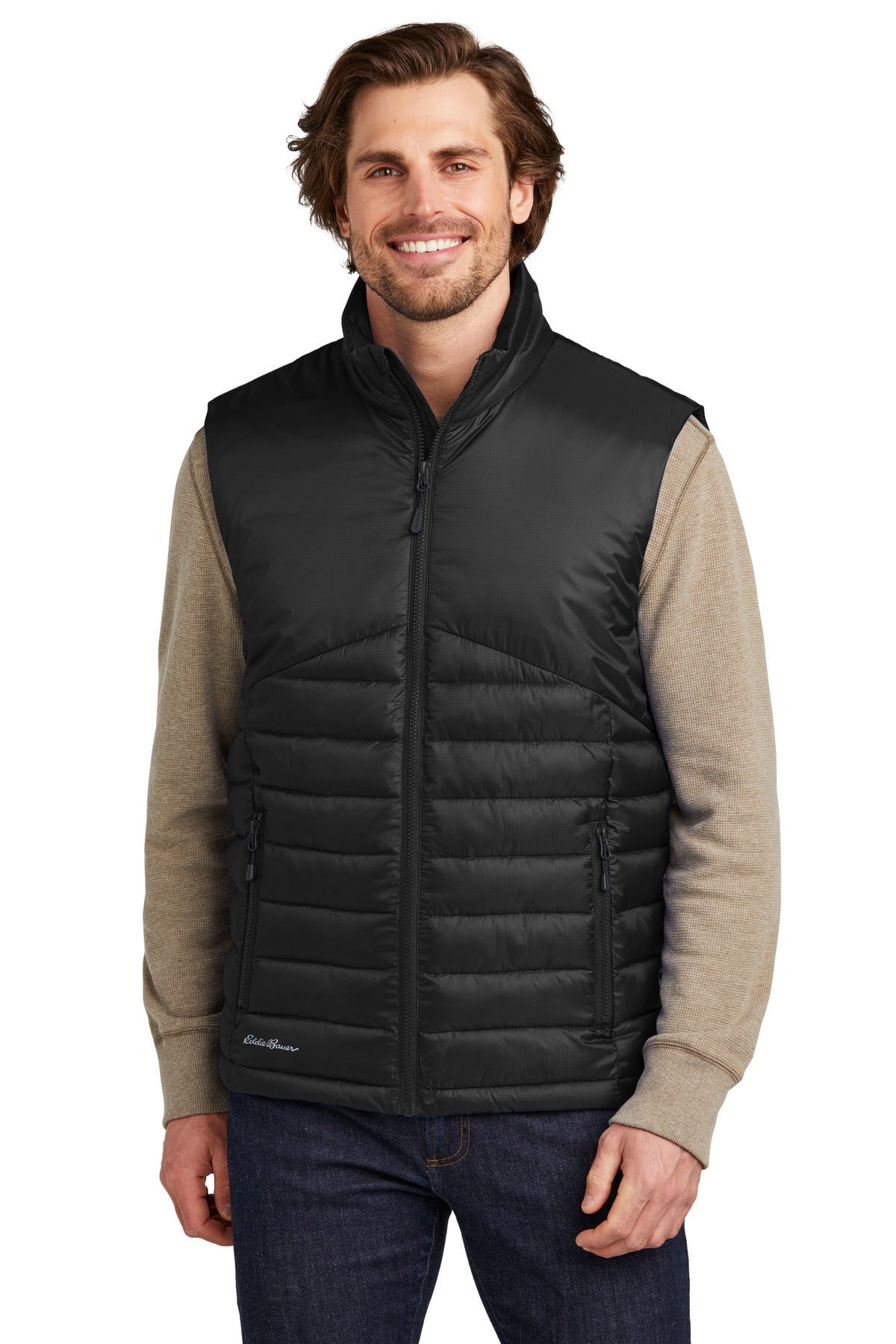 Eddie Bauer Quilted Vest EB512 Deep Black