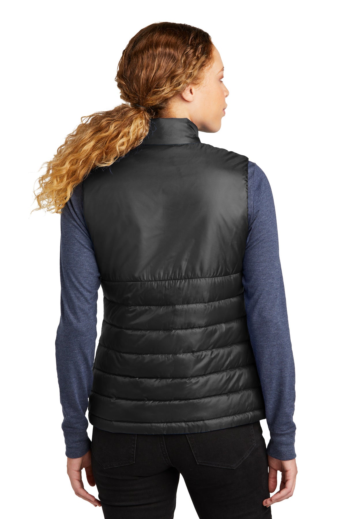 Eddie Bauer Women's Quilted Vest EB513 Deep Black