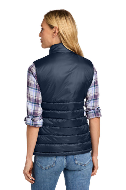 Eddie Bauer Women's Quilted Vest EB513 River Blue Navy