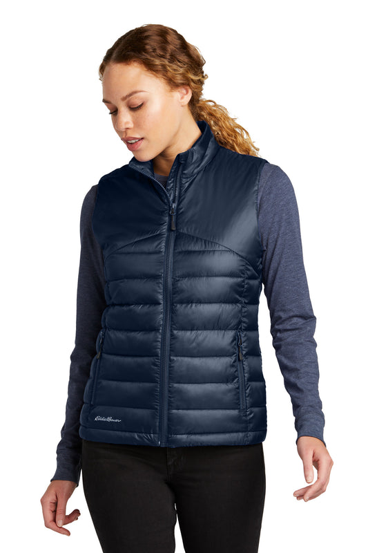Eddie Bauer Women's Quilted Vest EB513 River Blue Navy