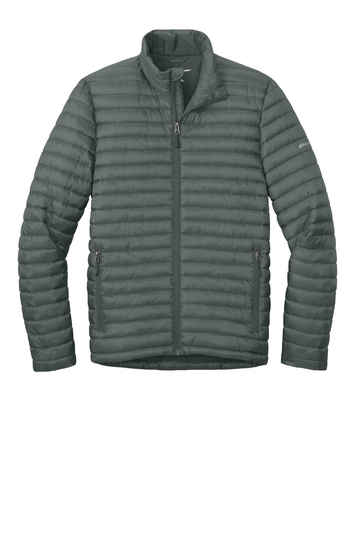 Eddie Bauer Packable Quilted Full-Zip EB514 Metal Grey