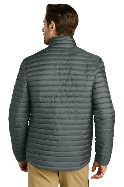 Eddie Bauer Packable Quilted Full-Zip EB514 Metal Grey