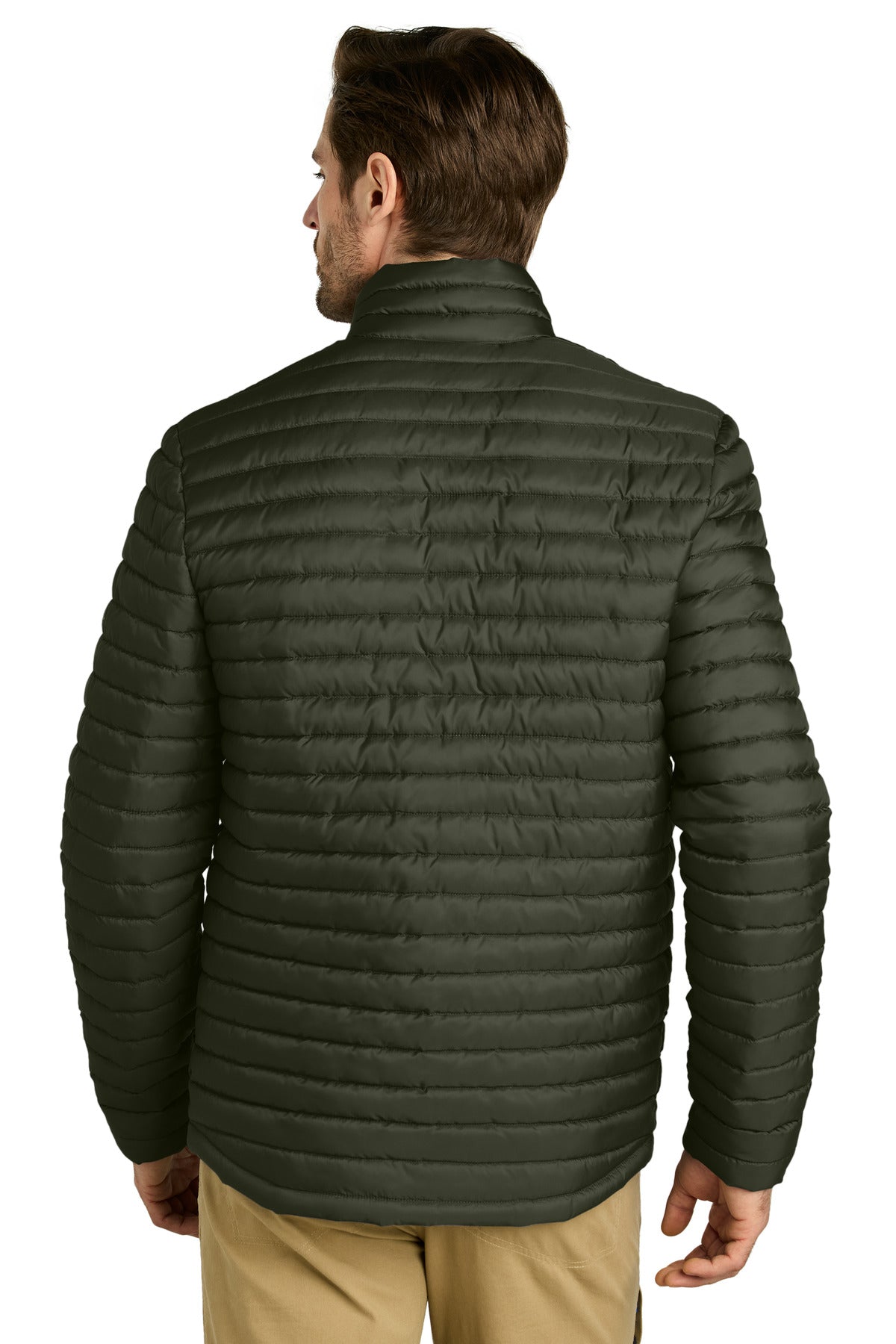 Eddie Bauer Packable Quilted Full-Zip EB514 Olive Green