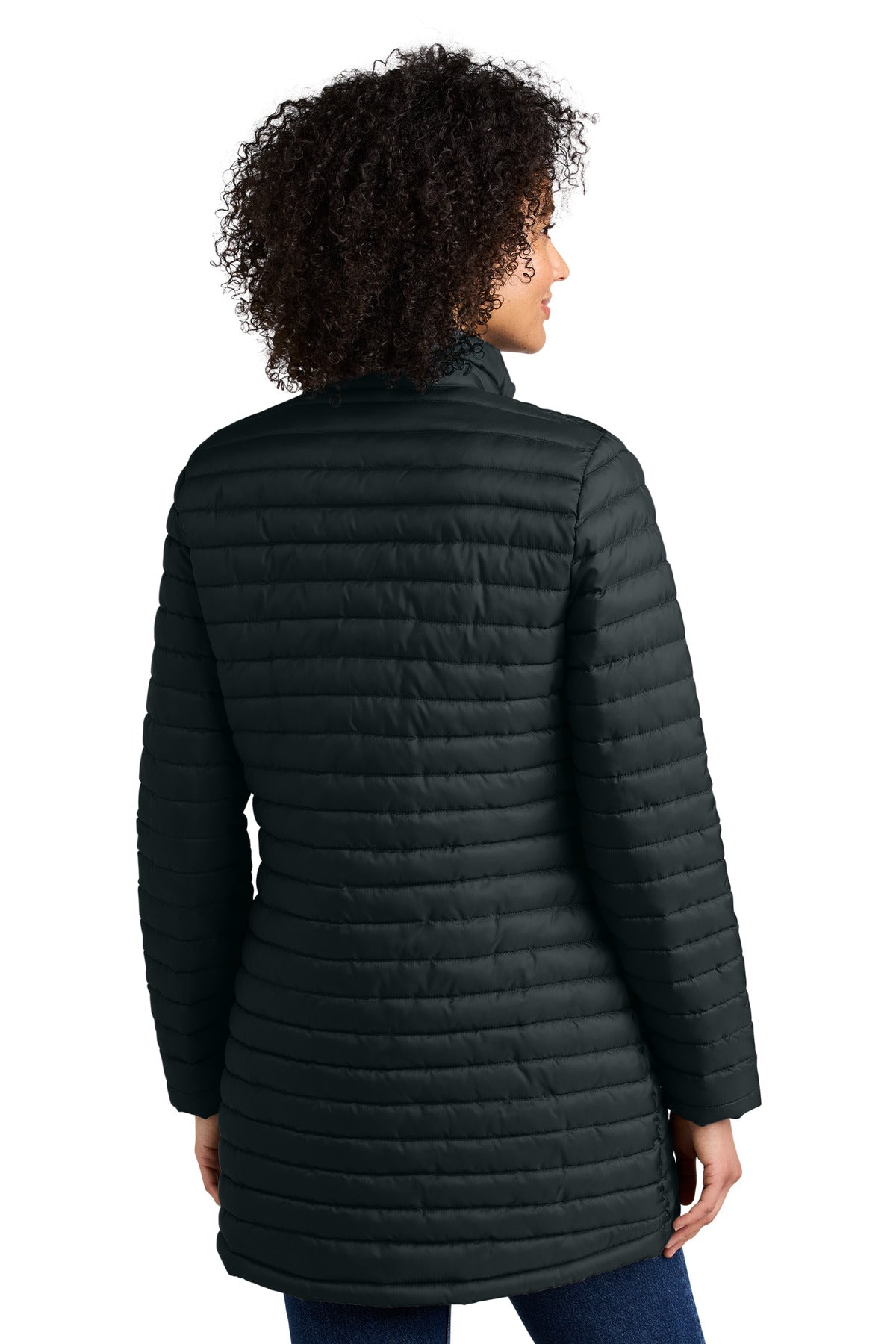 Eddie Bauer Women's Packable Quilted Full-Zip EB515 Black