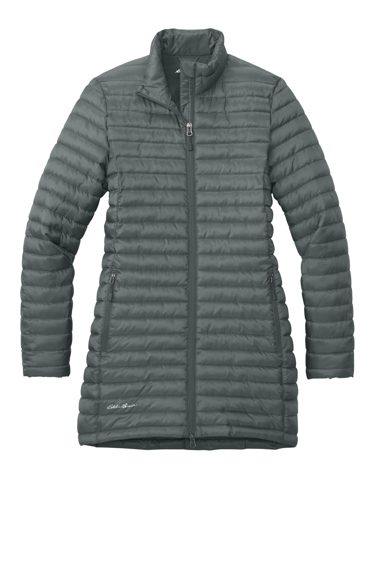 Eddie Bauer Women's Packable Quilted Full-Zip EB515 Metal Grey