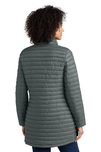 Eddie Bauer Women's Packable Quilted Full-Zip EB515 Metal Grey