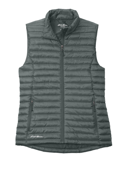 Eddie Bauer Women's Packable Quilted Vest EB517 Metal Grey