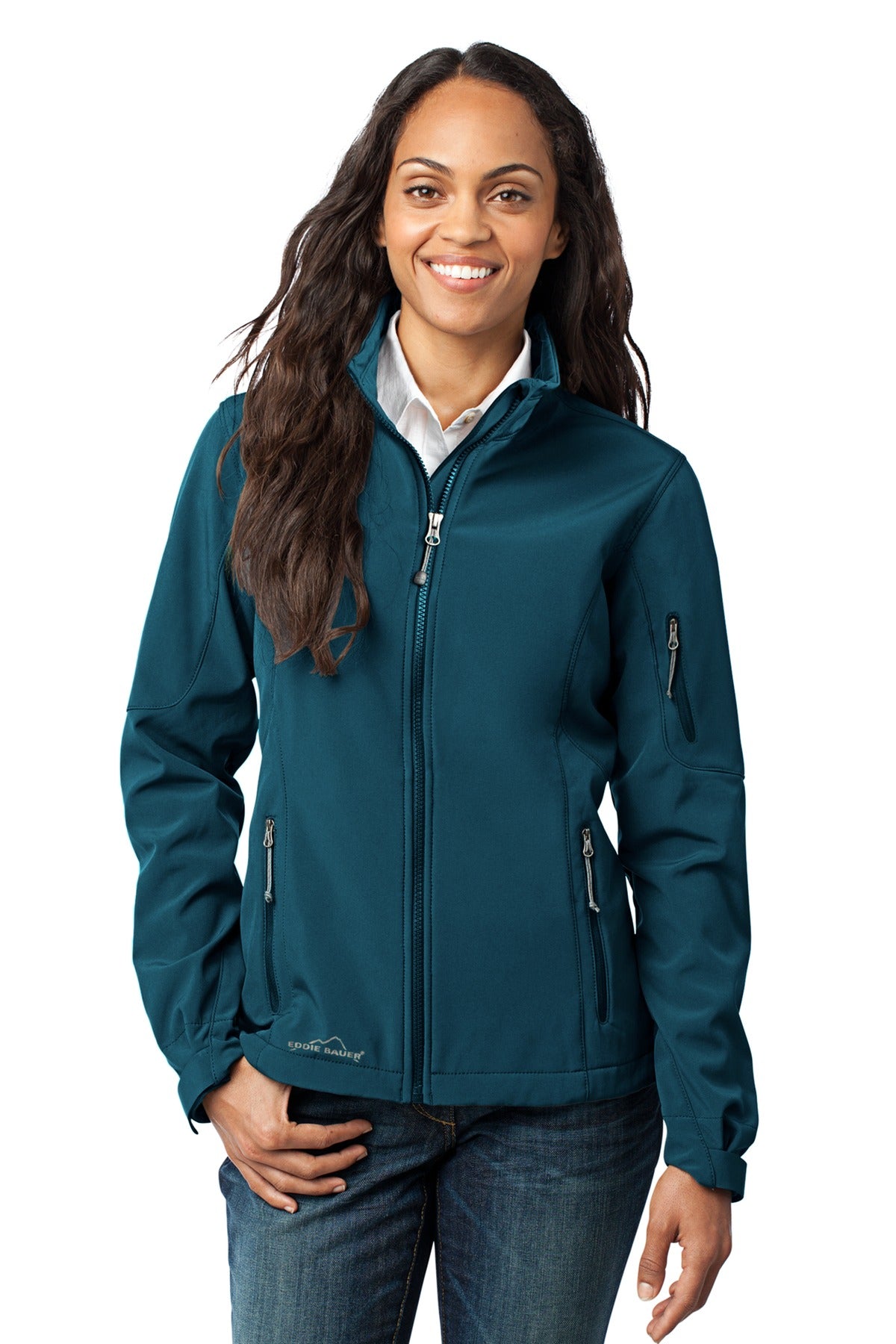Eddie Bauer Women's Soft Shell Jacket. EB531 Dark Adriatic