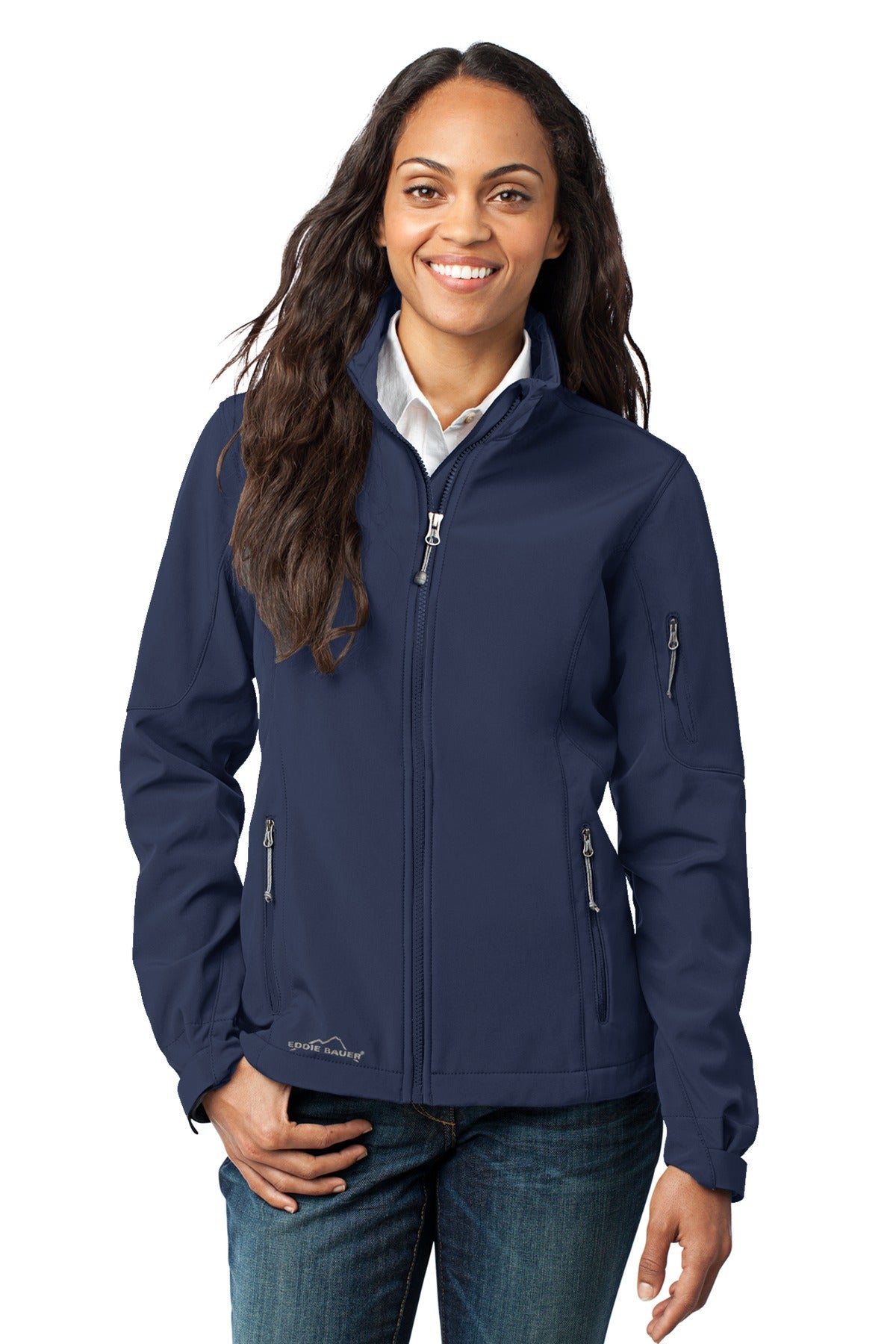 Eddie Bauer Women's Soft Shell Jacket. EB531 River Blue Navy