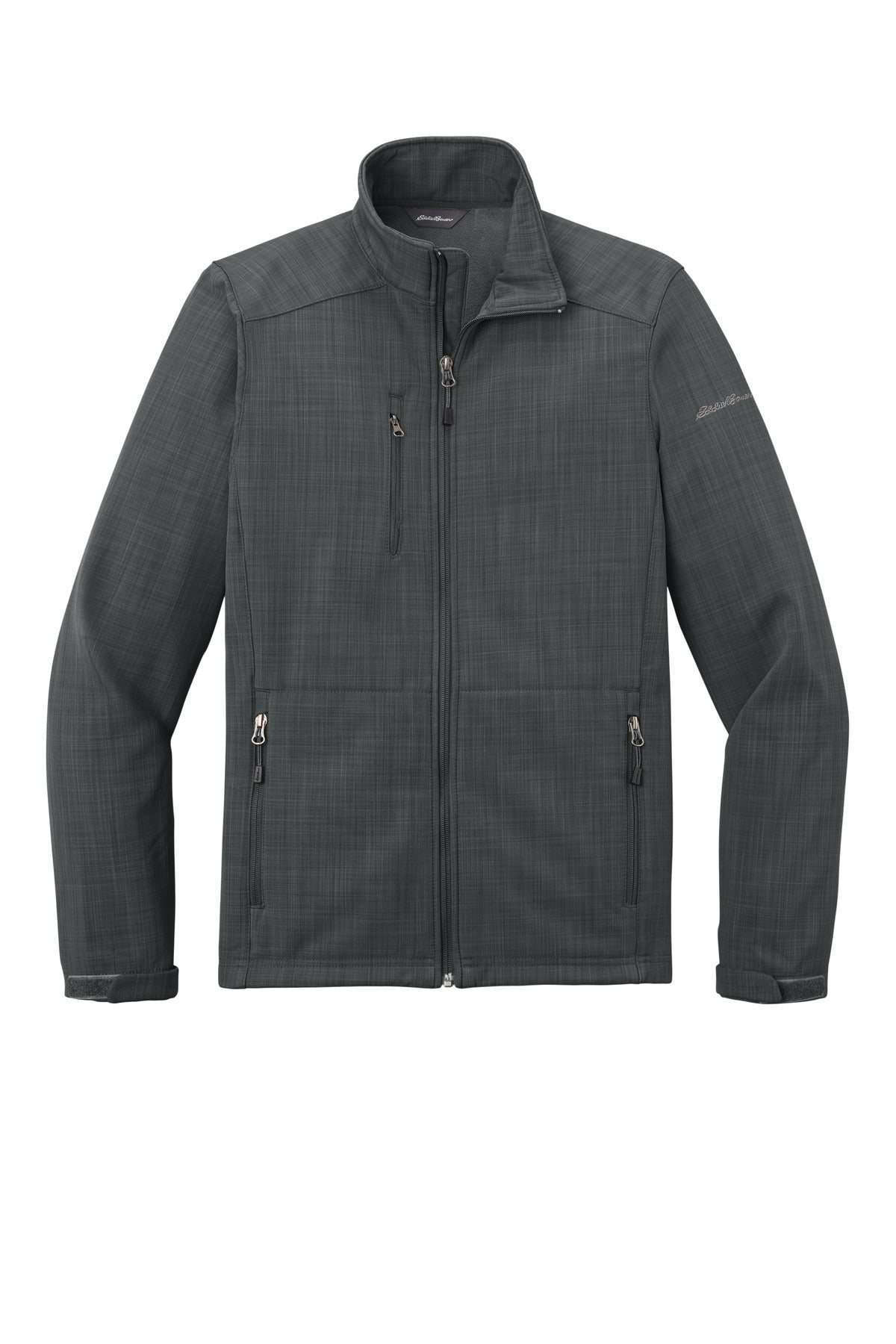 Eddie Bauer Shaded Crosshatch Soft Shell Jacket EB532 Grey