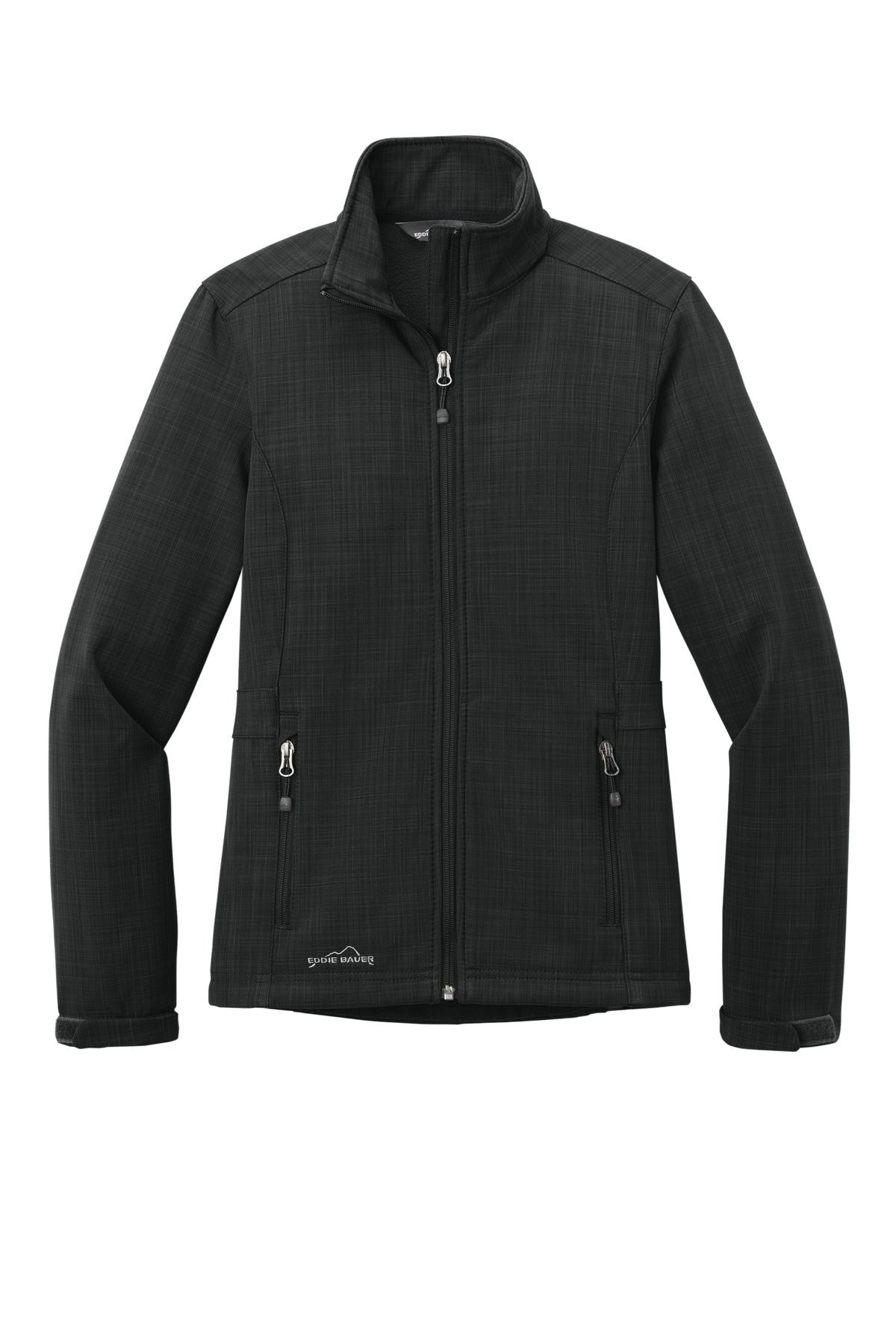 Eddie Bauer Women's Shaded Crosshatch Soft Shell Jacket EB533 Black