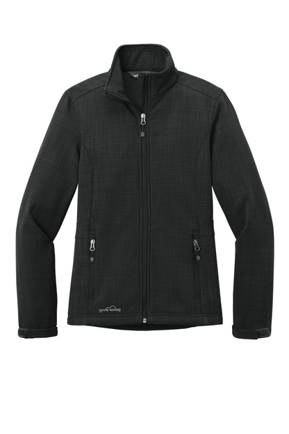 Eddie Bauer Women's Shaded Crosshatch Soft Shell Jacket EB533 Black