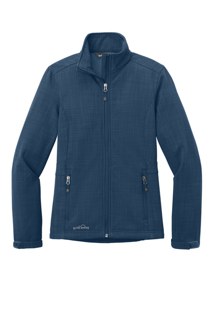 Eddie Bauer Women's Shaded Crosshatch Soft Shell Jacket. EB533 Blue