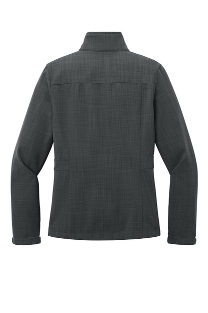 Eddie Bauer Women's Shaded Crosshatch Soft Shell Jacket. EB533 Grey