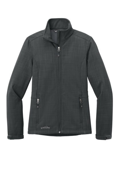 Eddie Bauer Women's Shaded Crosshatch Soft Shell Jacket. EB533 Grey