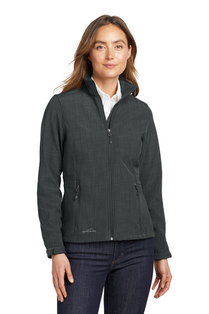 Eddie Bauer Women's Shaded Crosshatch Soft Shell Jacket. EB533 Grey