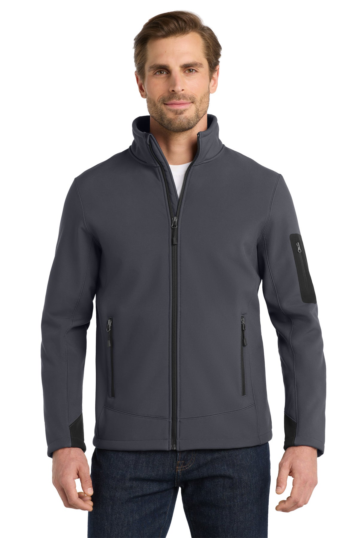 Eddie Bauer Rugged Ripstop Soft Shell Jacket EB534 Grey Steel