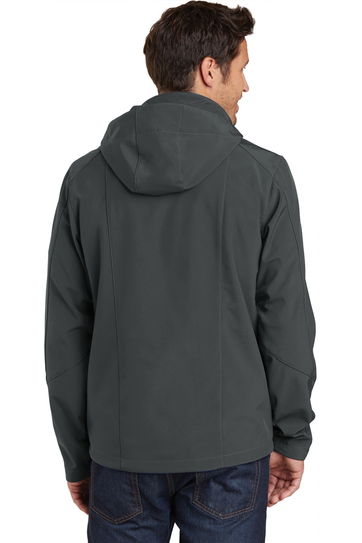 Eddie Bauer Hooded Soft Shell Parka. EB536 Grey Steel