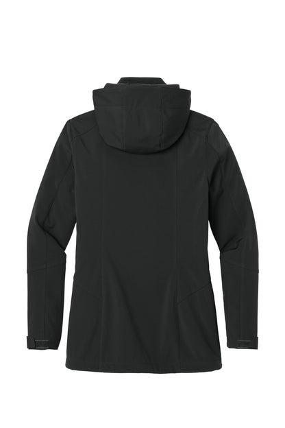 Eddie Bauer Women's Hooded Soft Shell Parka. EB537 Black