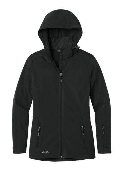 Eddie Bauer Women's Hooded Soft Shell Parka. EB537 Black