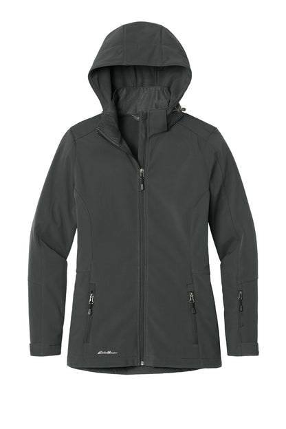 Eddie Bauer Women's Hooded Soft Shell Parka EB537 Grey Steel