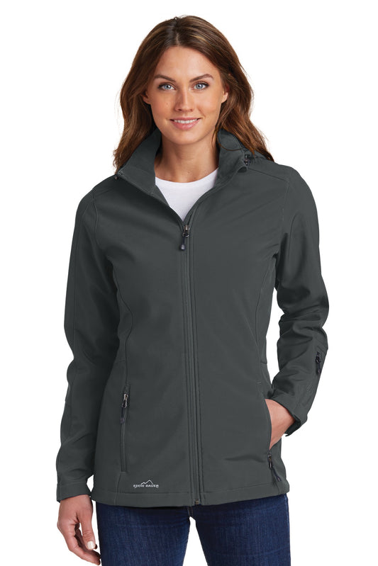 Eddie Bauer Women's Hooded Soft Shell Parka. EB537 Grey Steel