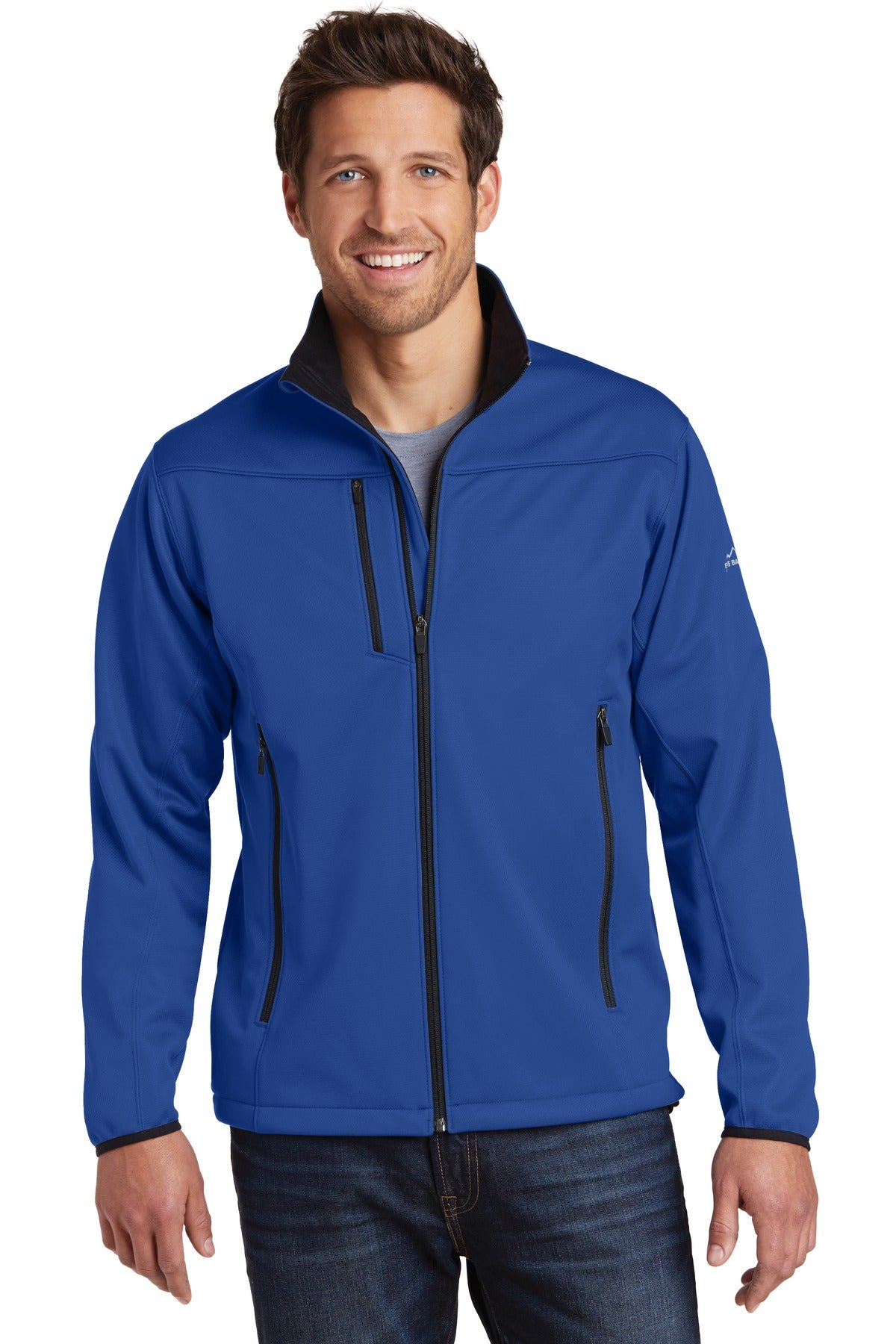 Eddie Bauer Weather-Resist Soft Shell Jacket. EB538 Cobalt Blue
