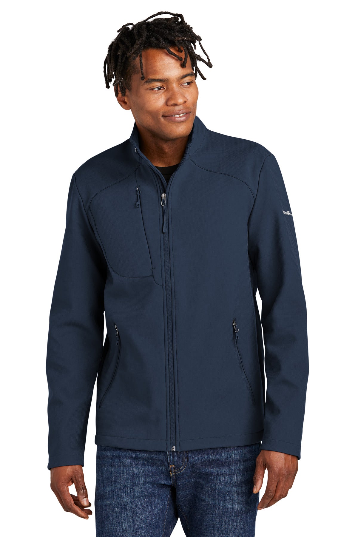 Eddie Bauer Stretch Soft Shell Jacket EB544 River Blue Navy