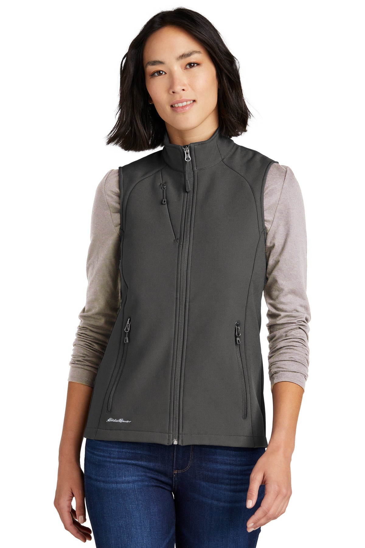 Eddie Bauer Women's Stretch Soft Shell Vest EB547 Iron Gate
